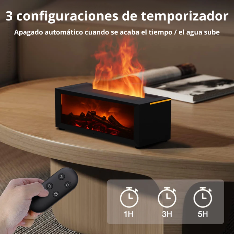 LumiFlame™ — Difusor de Aromas con Efecto Llama y Luz RGB