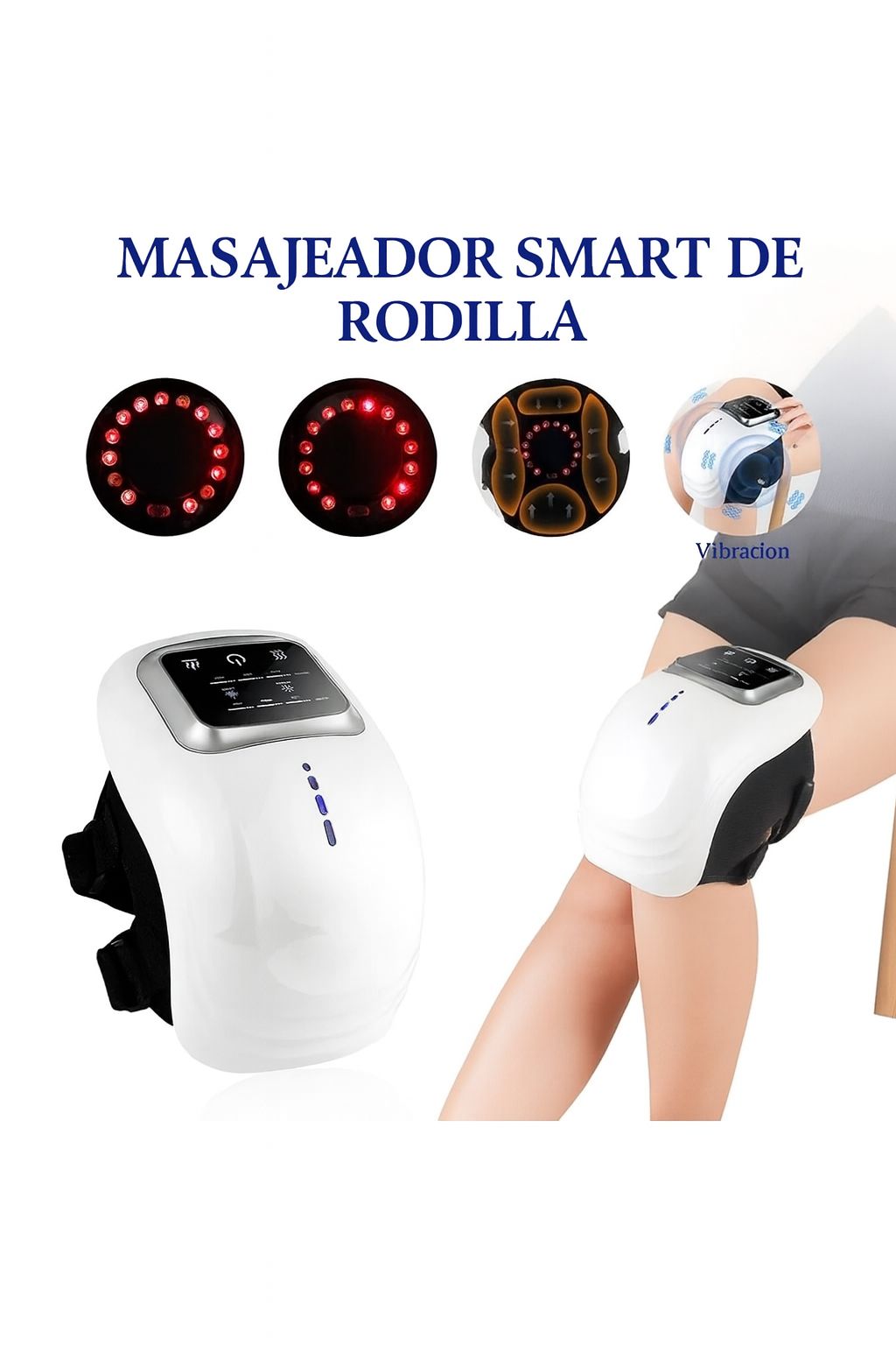 Smart Knee Massager™ – Alivio Instantáneo para Rodillas con Calor Inteligente y Presión de Aire