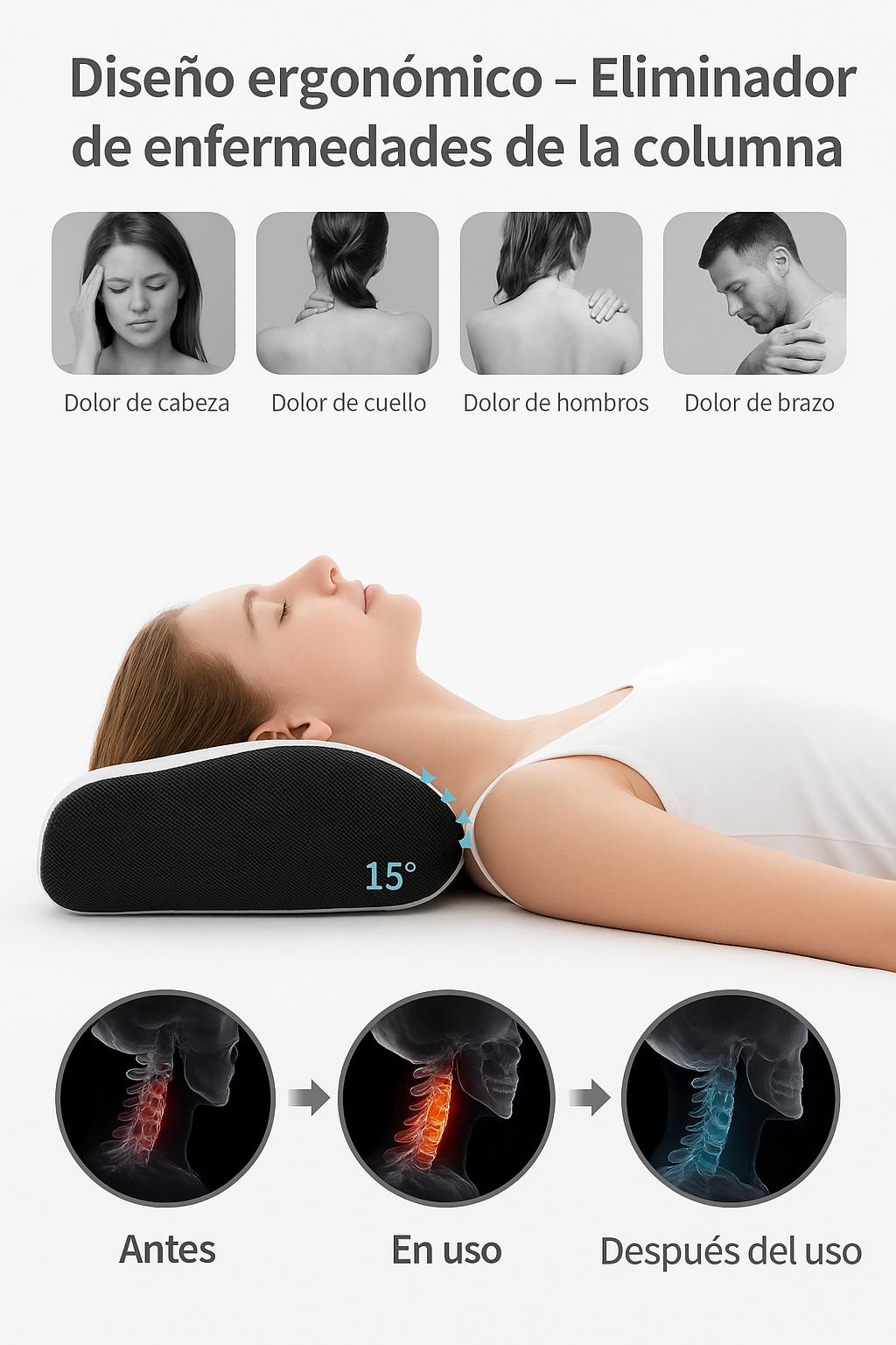 🦋 Almohada Cervical Mariposa de Espuma Viscoelástica